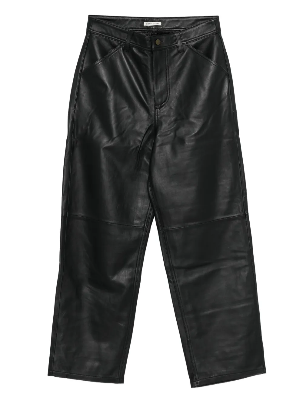 Carter Young Big Ben leather trousers - ブラック Carter Young Big Ben leather trousers - ブラック