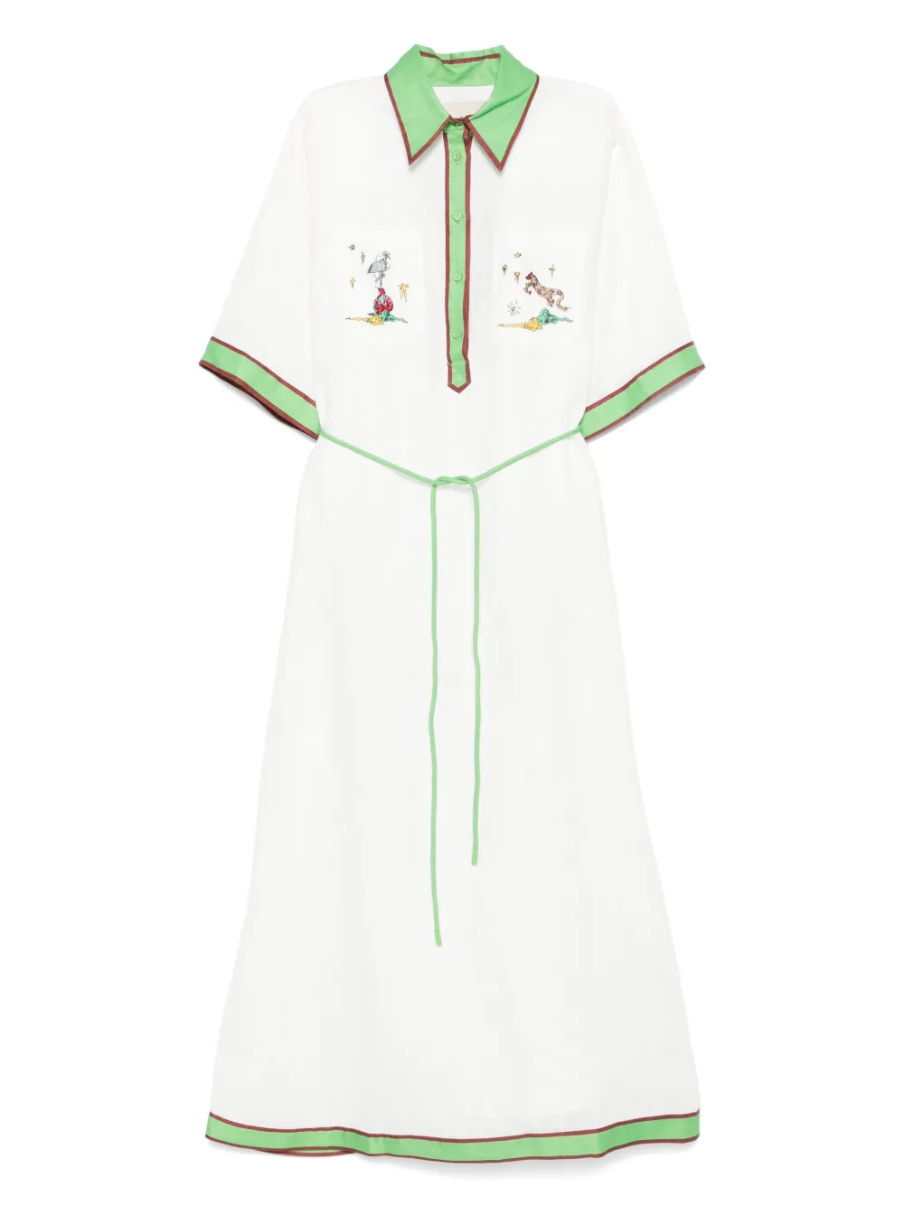 ALEMAIS vestido de lino | blanco | Image 1