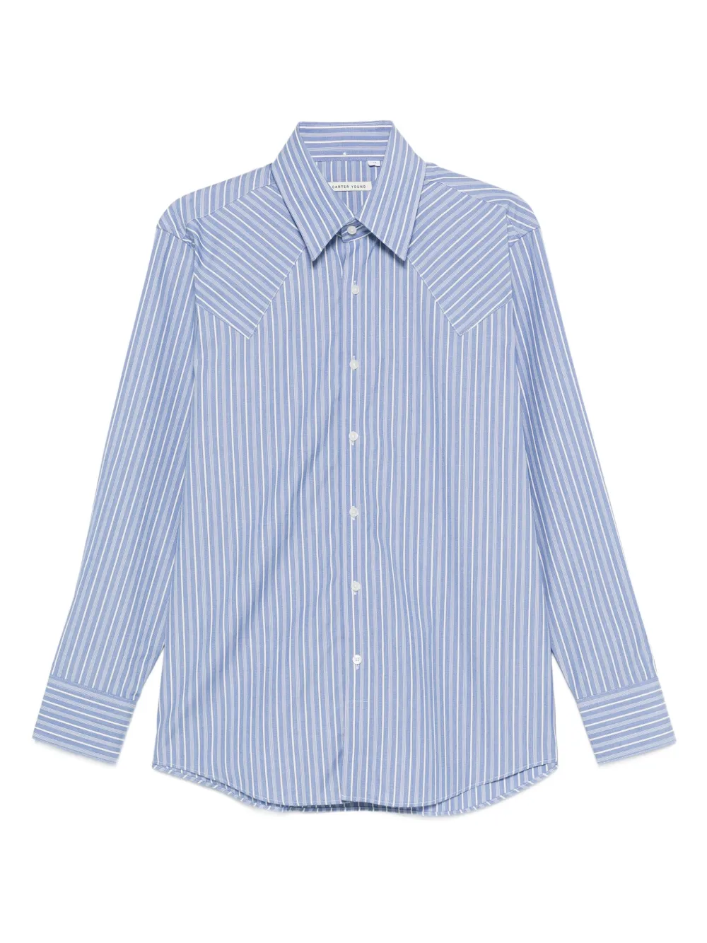Carter Young striped shirt | Blue | Image 1