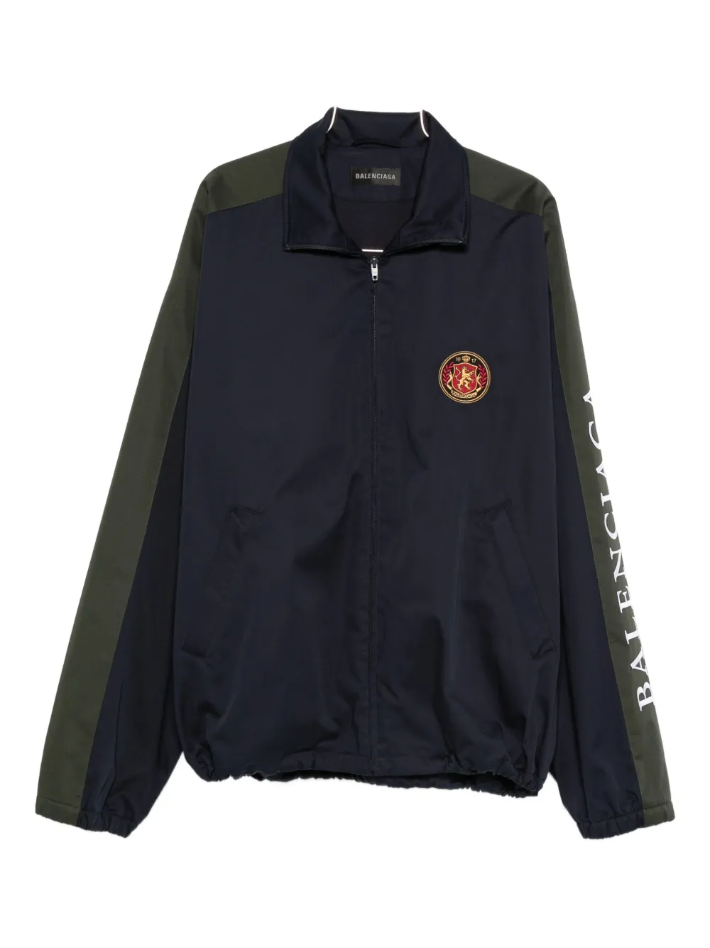 Balenciaga twill zip-up jacket - Blu