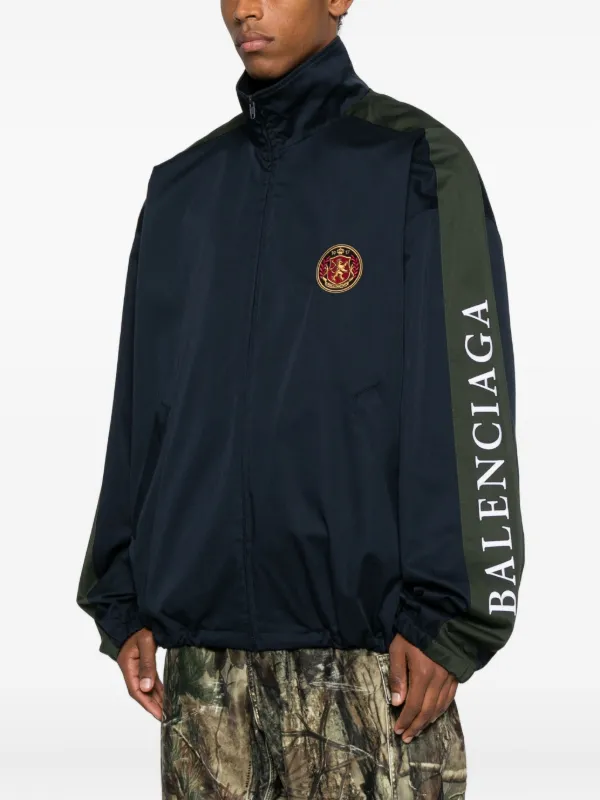 Balenciaga Twill zip-up Jacket | Blue | FARFETCH