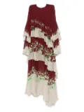 La DoubleJ Naiad floral-print dress - Red