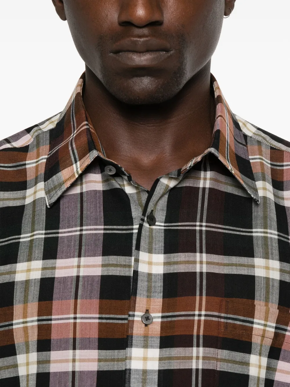 Carter Young Hugo geruit overhemd Zwart