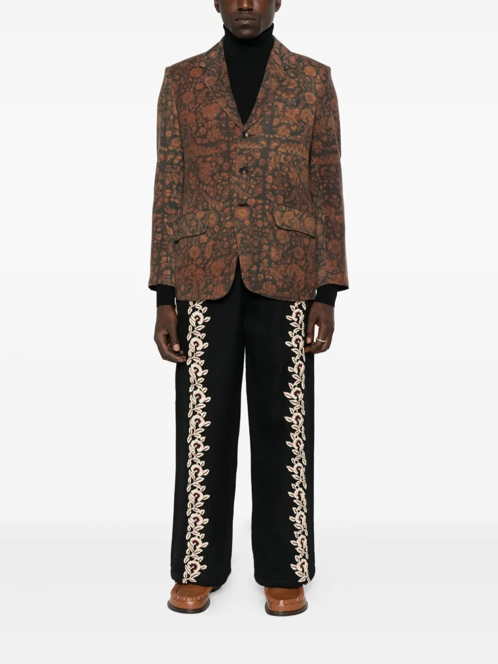 Kartik Research floral-pattern blazer | Blazers | Image 2