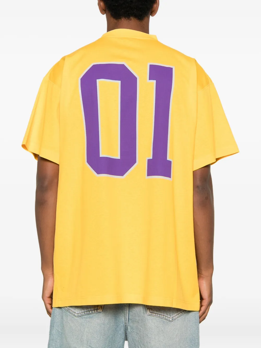 Balenciaga Basketball Jersey T-shirt | Yellow | FARFETCH