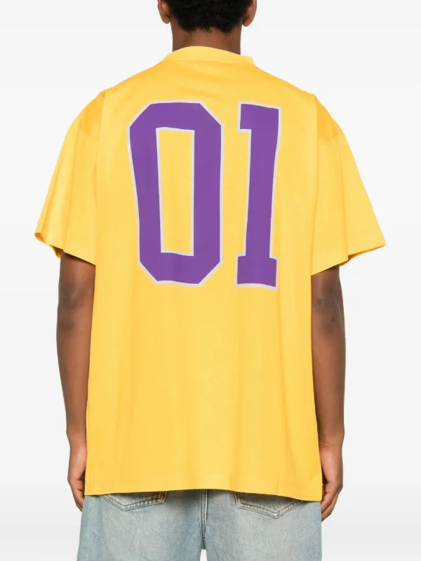 Balenciaga Basketball Jersey T-shirt | Yellow | FARFETCH