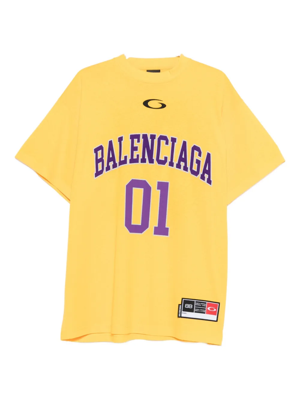 Balenciaga Basketball jersey T-shirt - Giallo