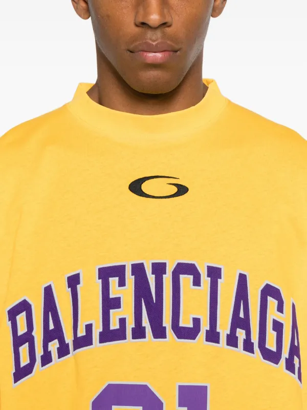 Balenciaga Basketball Tシャツ | イエロー | FARFETCH JP