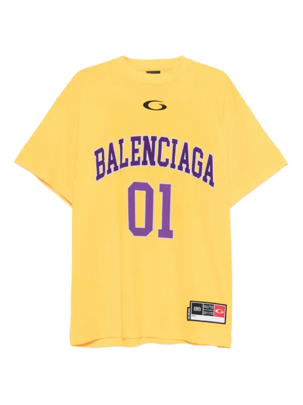 Balenciaga Basketball Tシャツ | イエロー | FARFETCH JP