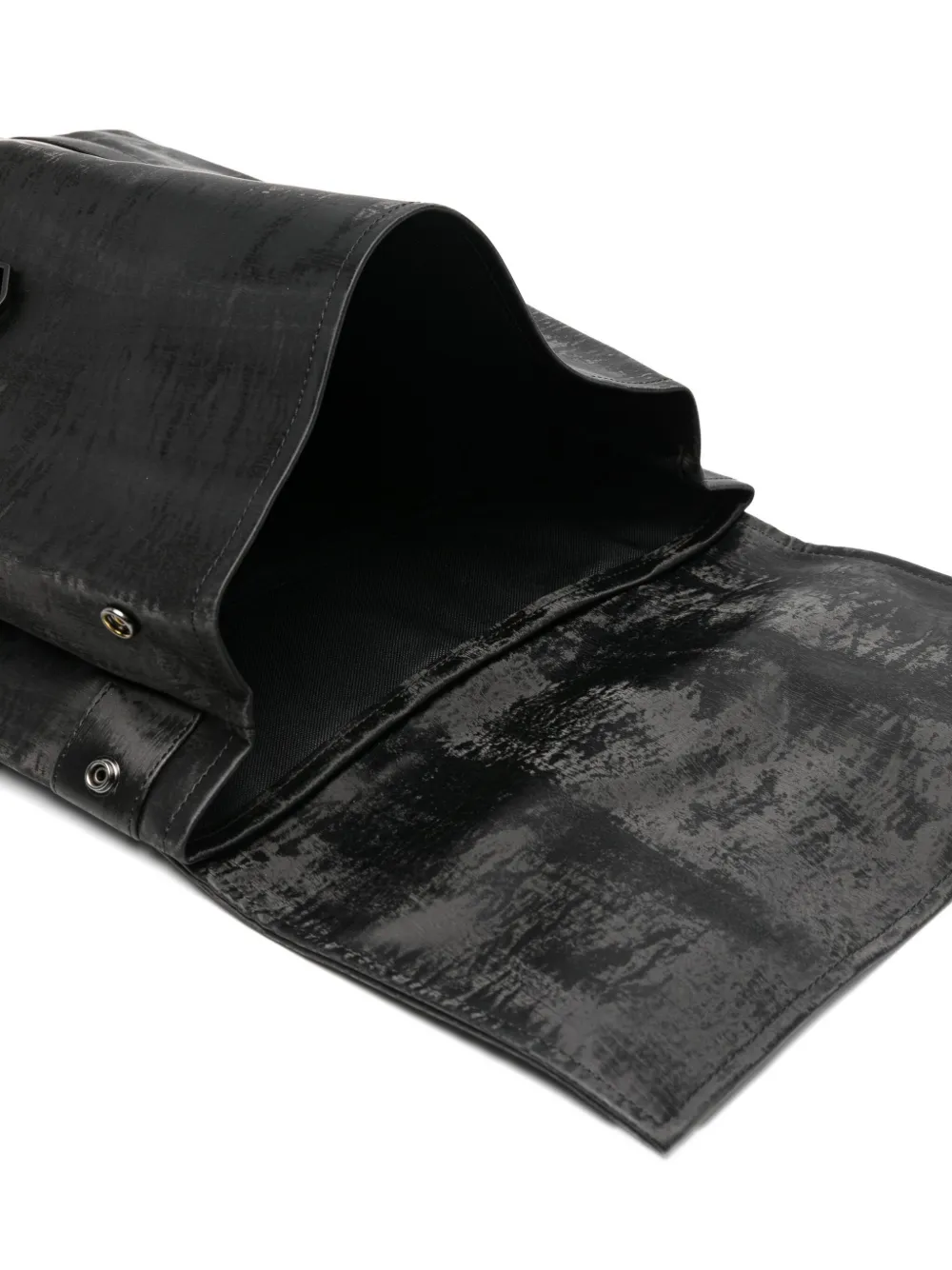 Rains Msn Debossed-logo Mini Backpack In Black