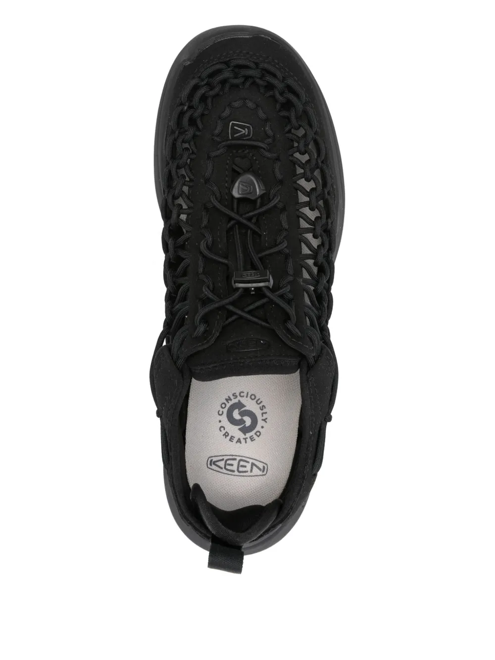 KEEN FOOTWEAR cut-out lace-up sneakers Black