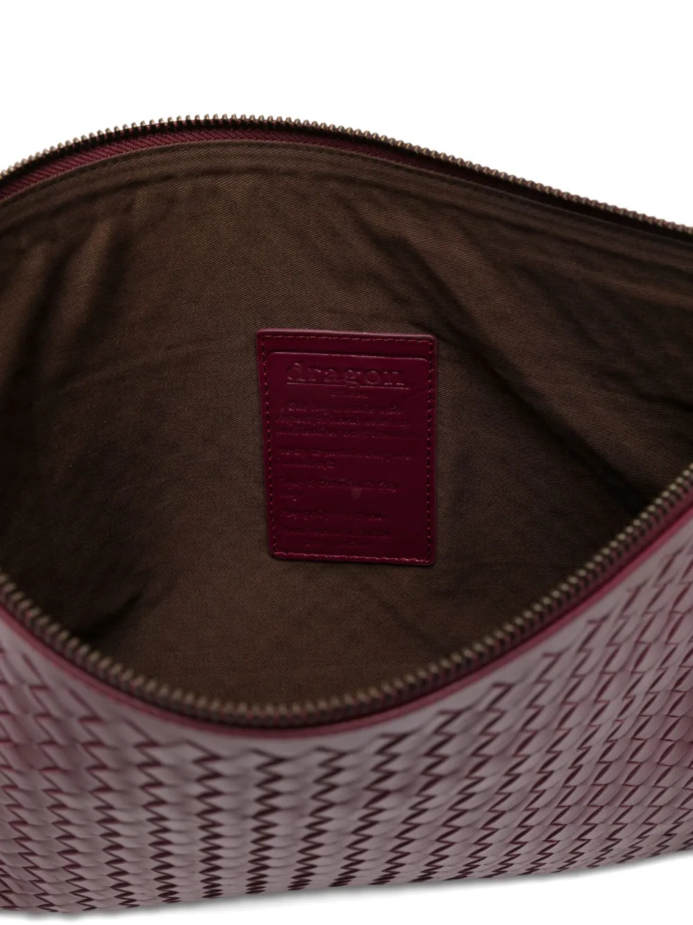 Dragon Diffusion Woven Clutch Bag In Red