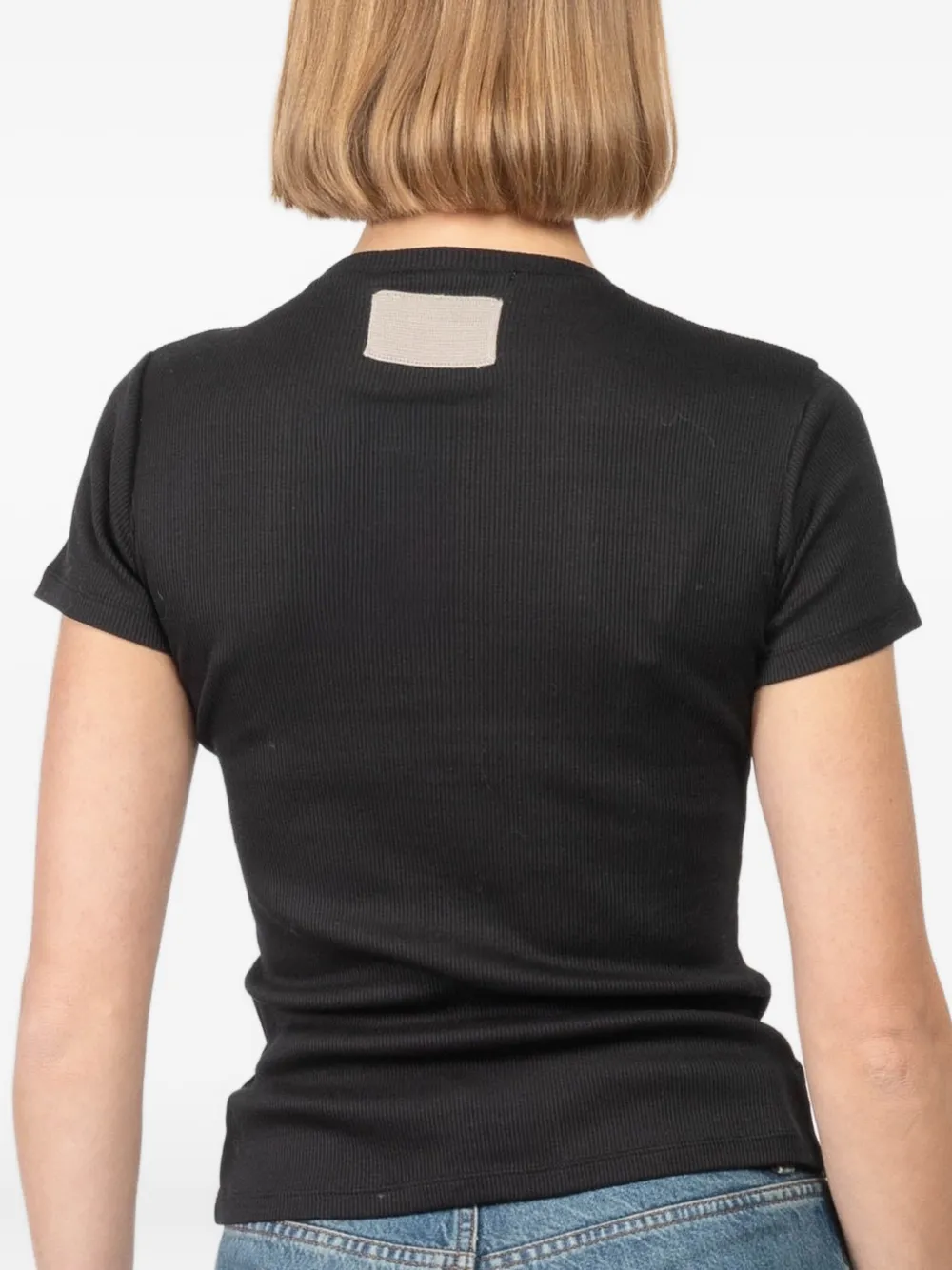 Aya Muse T-shirt met ronde hals Zwart