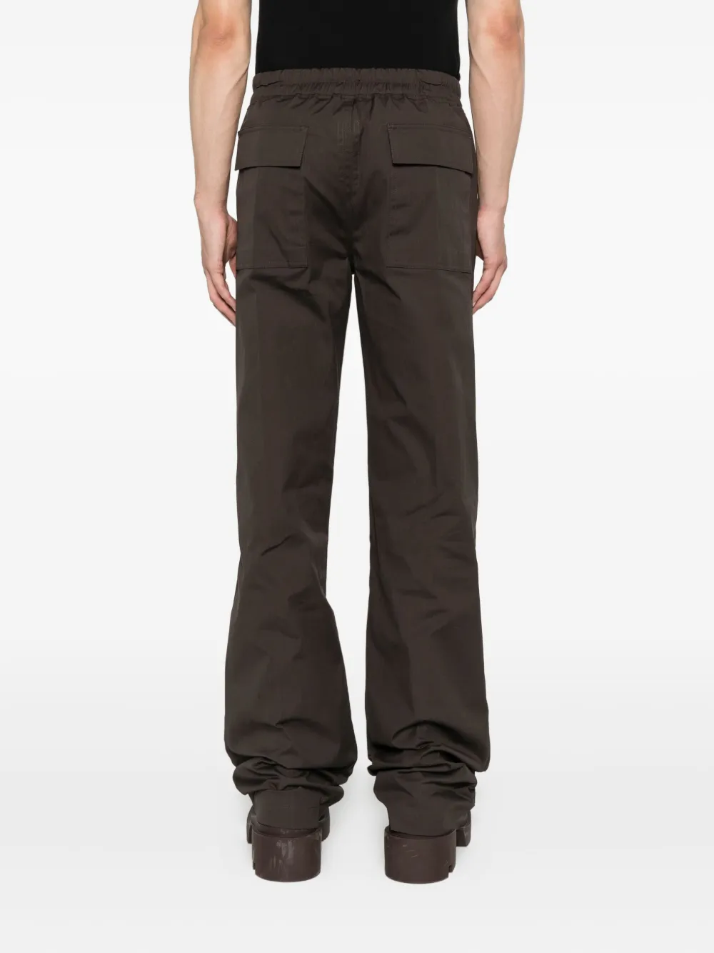 Rick Owens Broek met trekkoord en manchetten Bruin