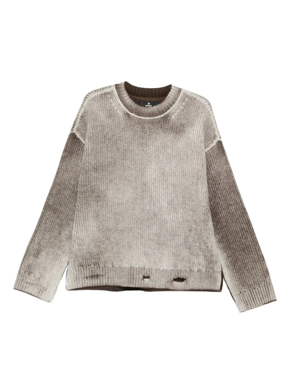 Represent wool distressed sweater | Grey | Image 1