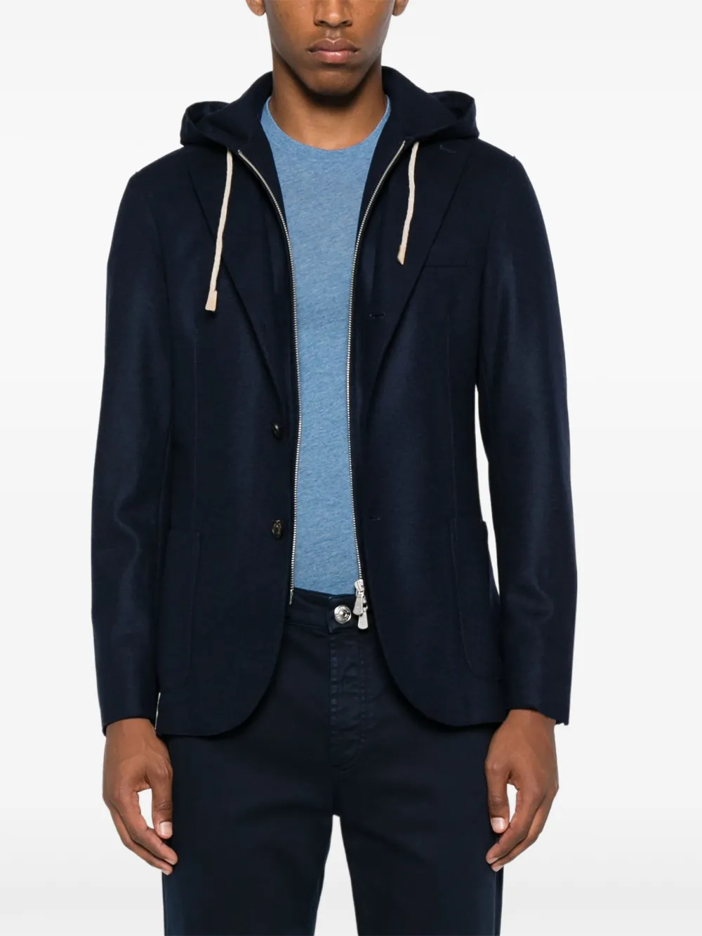 Eleventy hooded two-button blazer | Hooded Jackets | Image 2