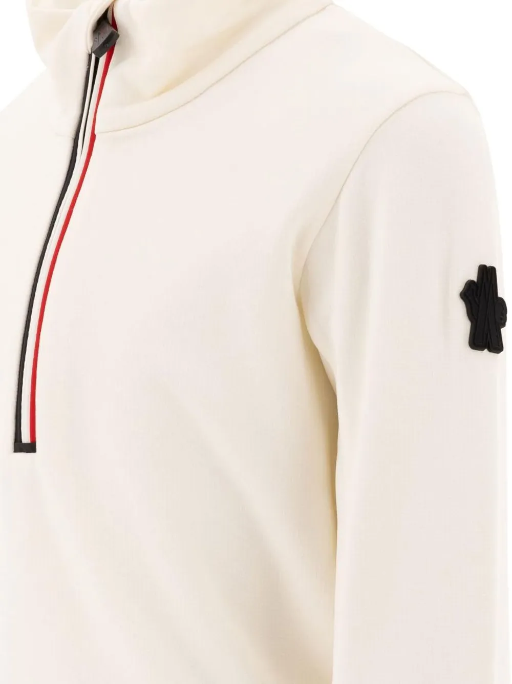 Moncler Enfant Top met halve rits Wit