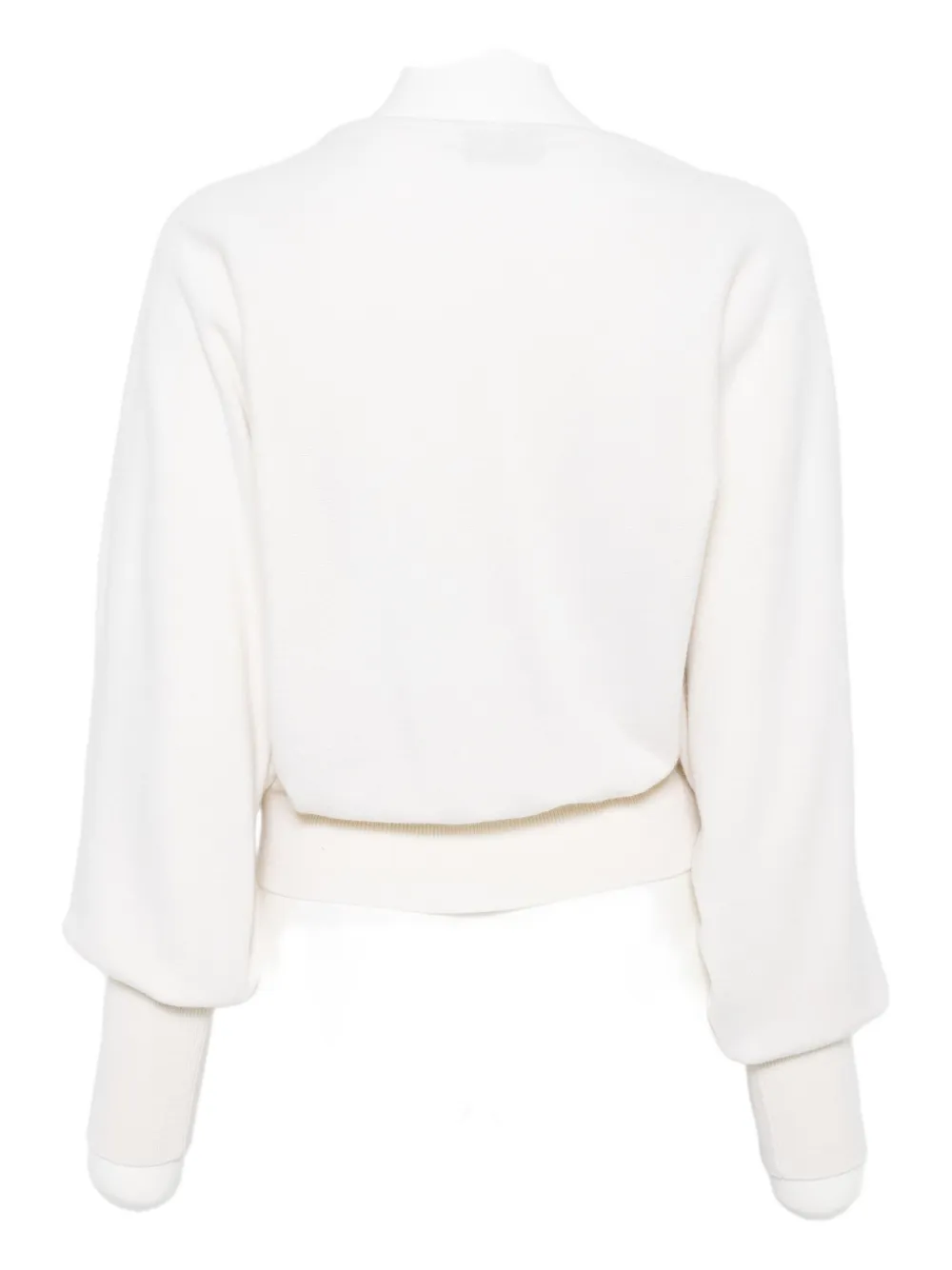 Alberta Ferretti twist-front sweater Beige
