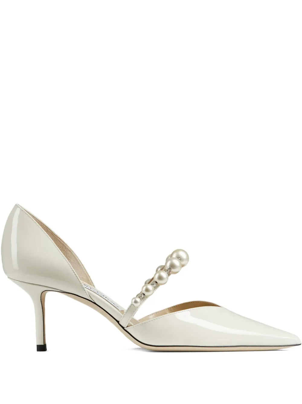 Jimmy Choo 65mm Aurelie pearl-embellished pumps | Neutrals | Image 1
