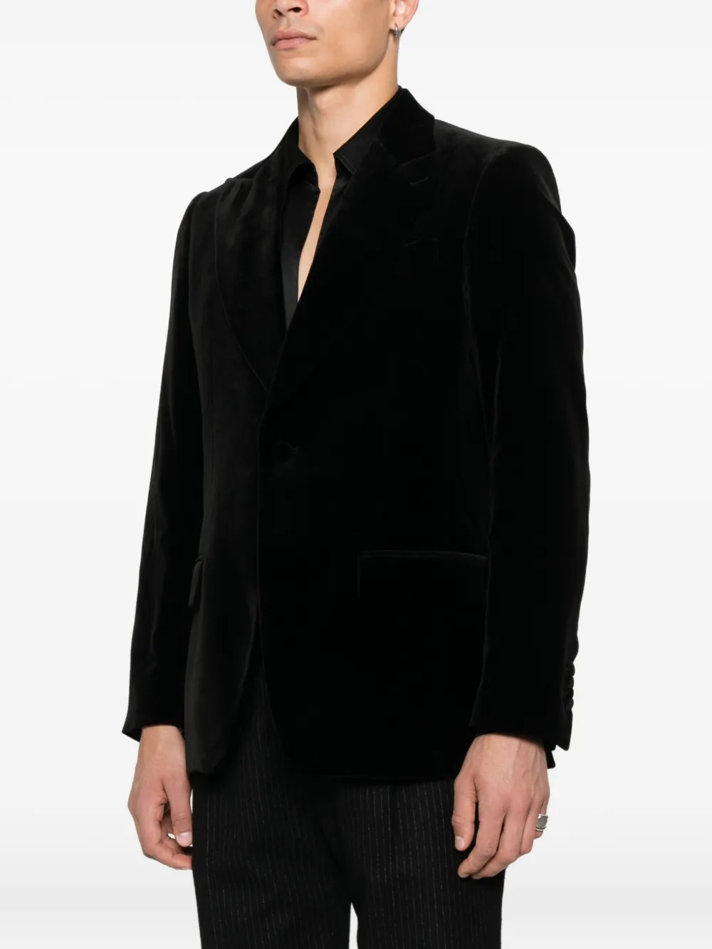 Lardini single-breasted blazer Zwart