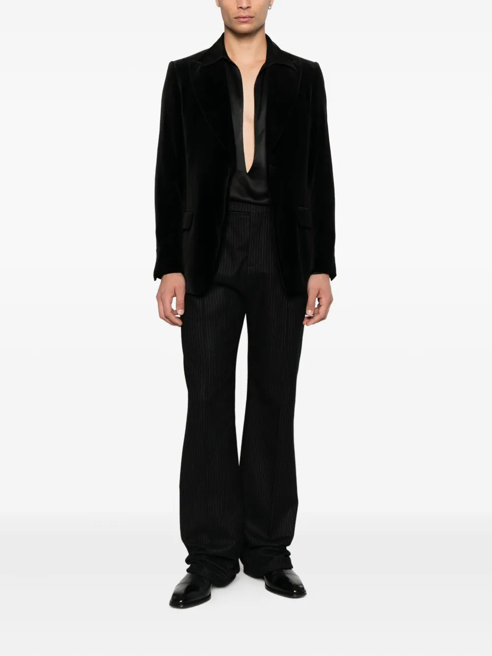 Lardini single-breasted blazer Zwart