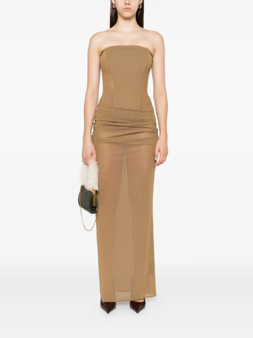 Alex Perry strapless draped maxi dress | Day Dresses | Image 2