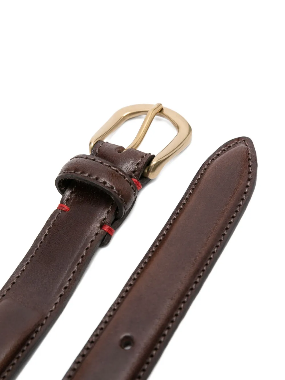Eleventy Leren riem Bruin