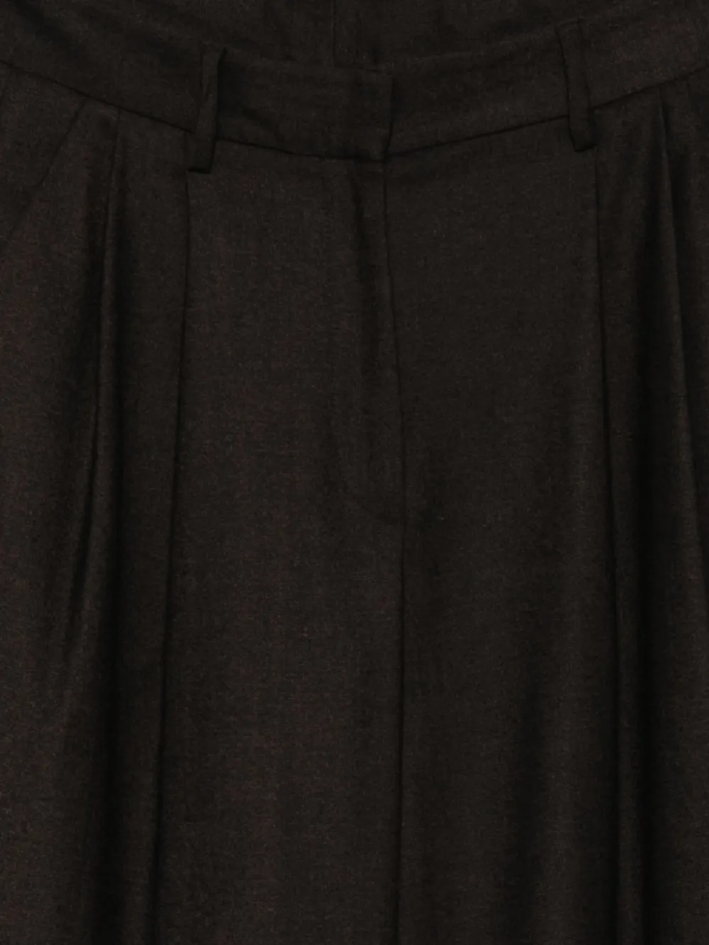 Antonelli Tenerife palazzo broek met plooien Bruin