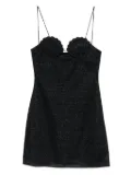 Oséree shell-detail glitter-embellished dress - Black