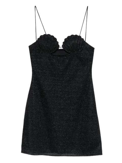 Oséree shell-detail glitter-embellished dress