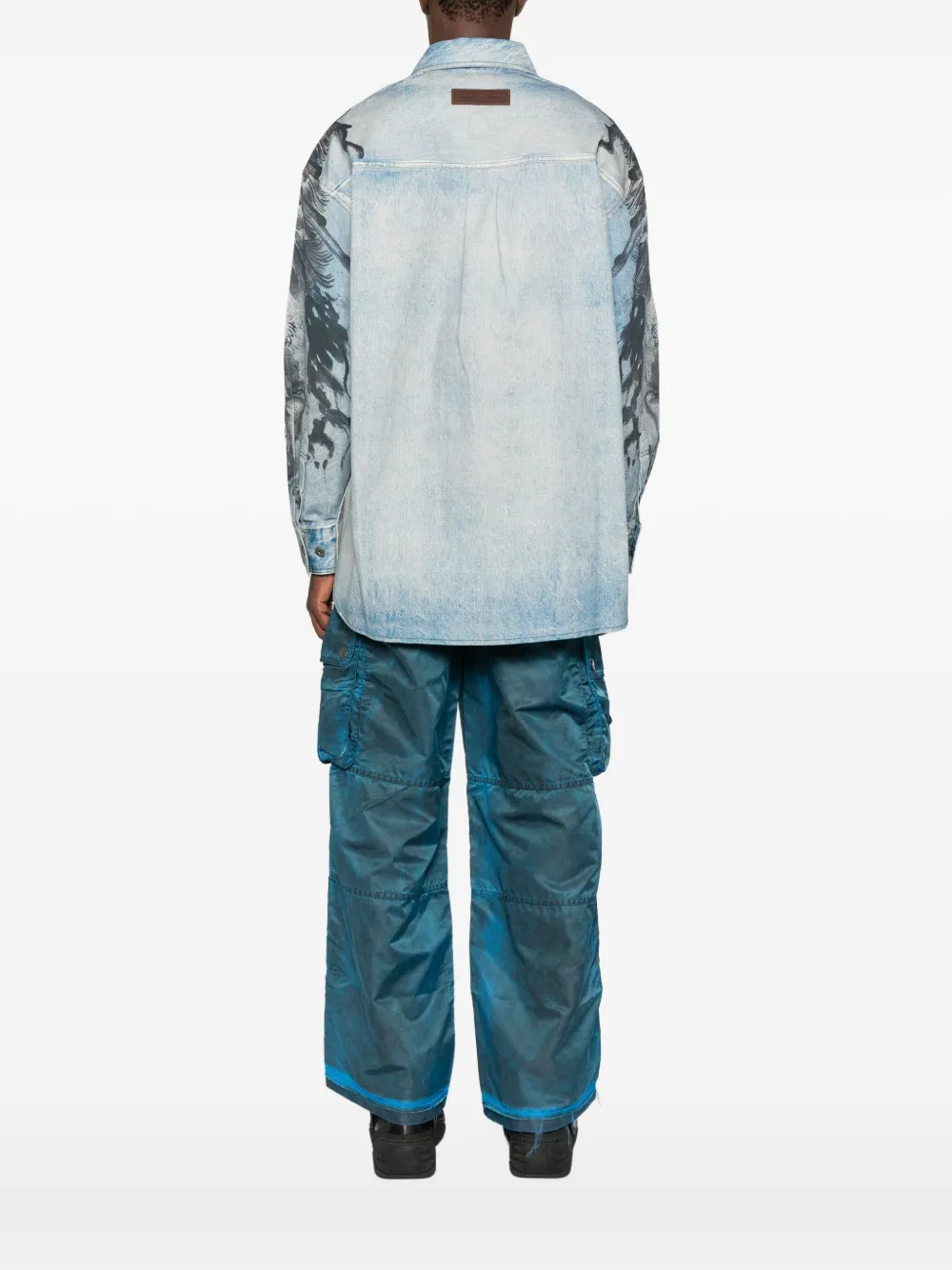 Feng Chen Wang Graphic Pocketed Shirt In Multi