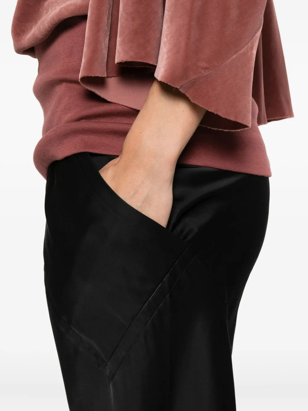 Rick Owens Broek met trekkoordtaille Zwart