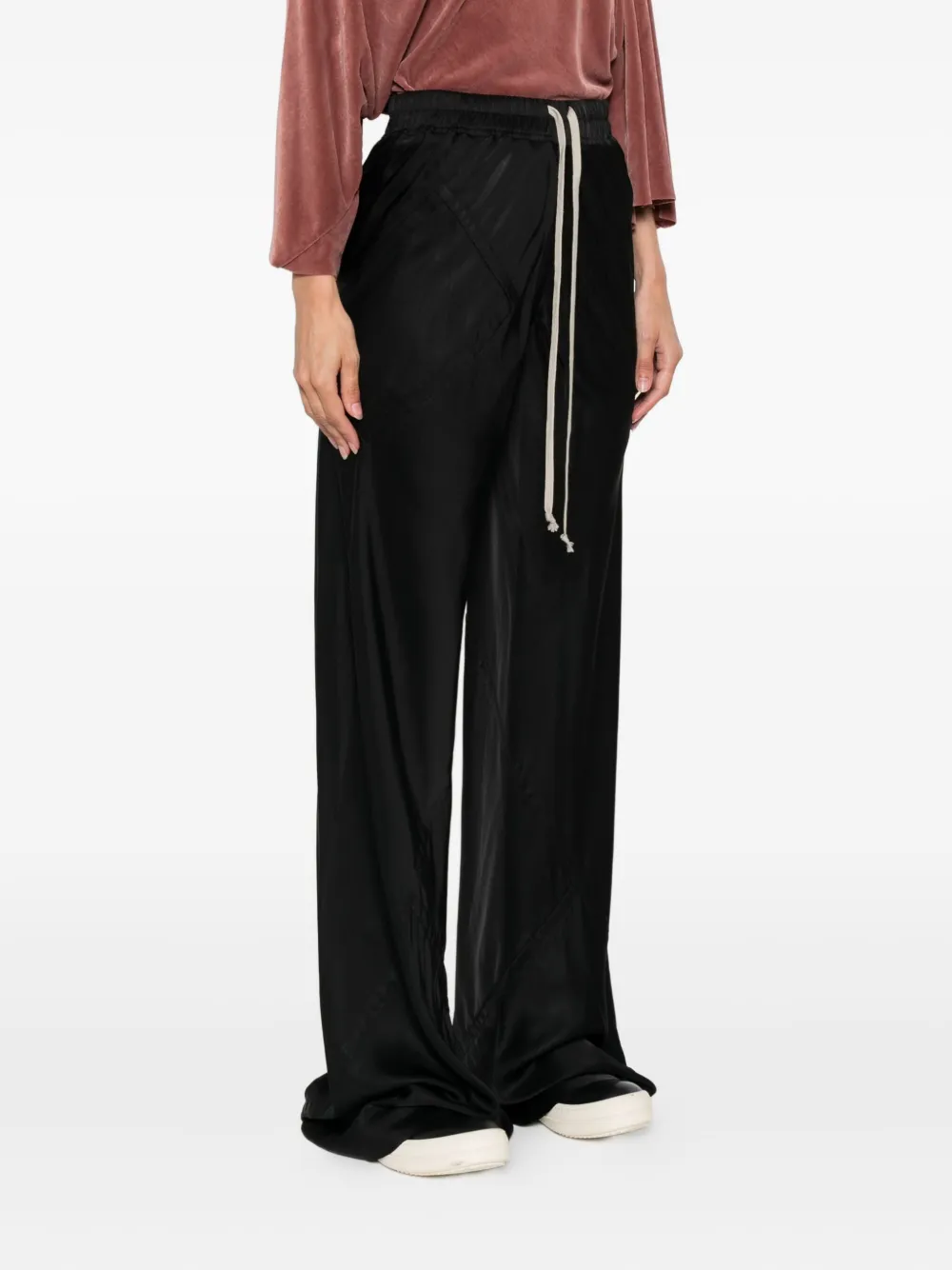 Rick Owens Broek met trekkoordtaille Zwart