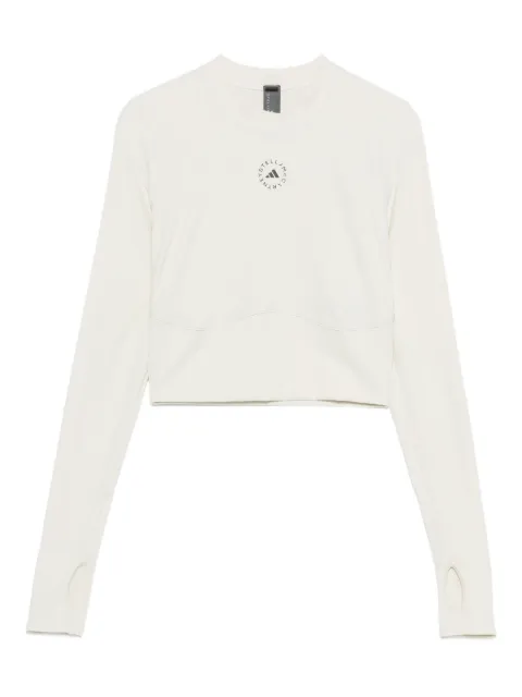 adidas by Stella McCartney logo-embellished long-sleeve T-shirt