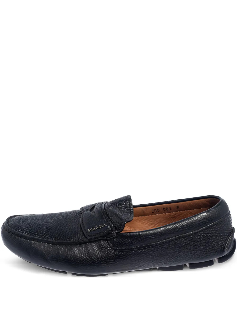 Prada Pre-Owned logo-lettering loafers | Blue | Image 1