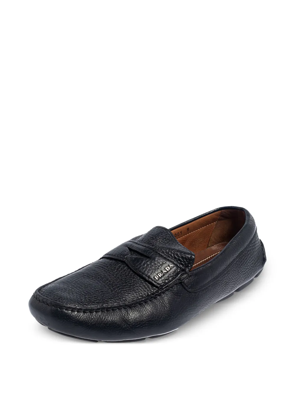 Prada Pre-Owned logo-lettering loafers | Image 2