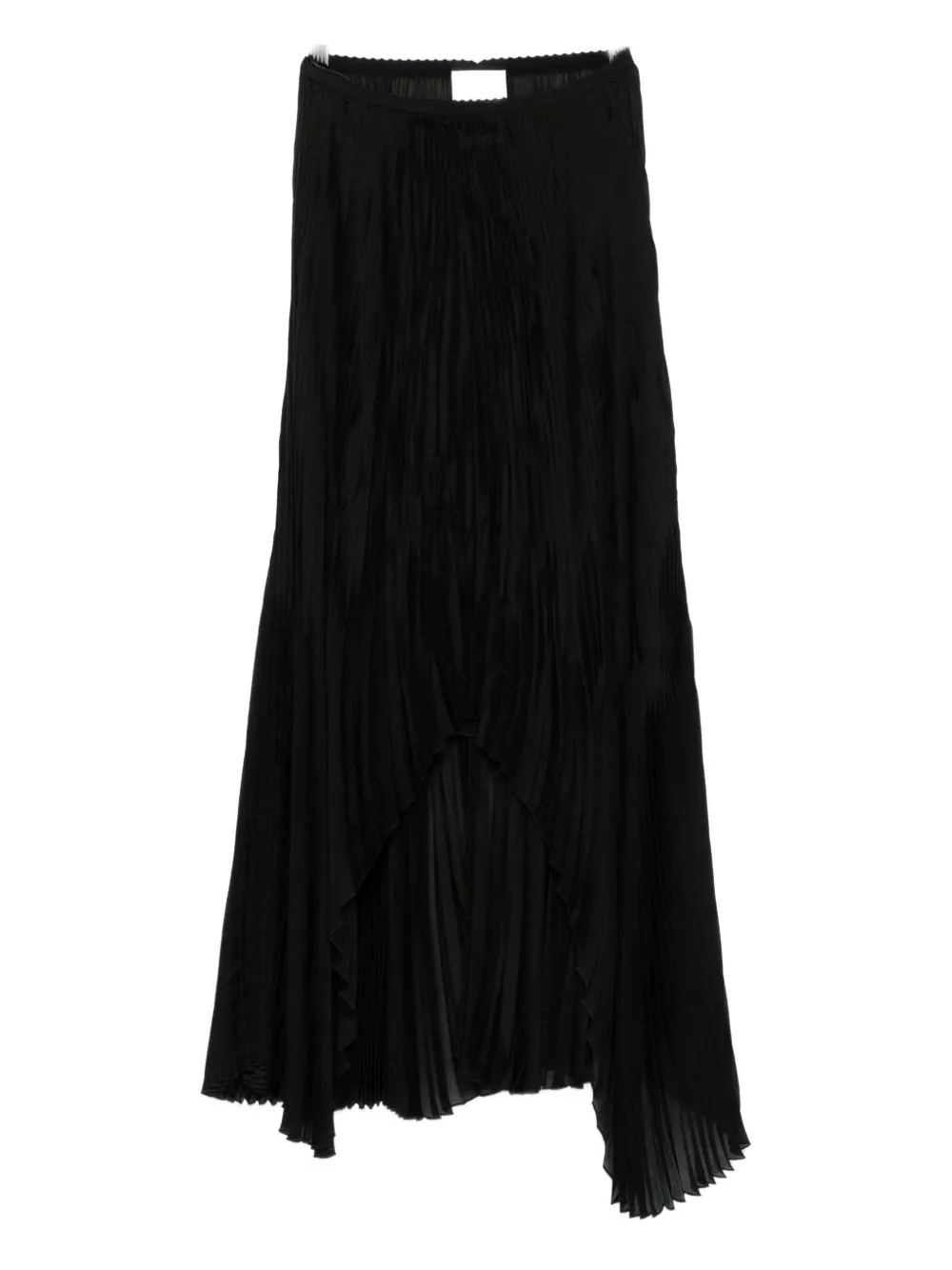 Forte Forte Pleated Asymmetric Skirt In Black