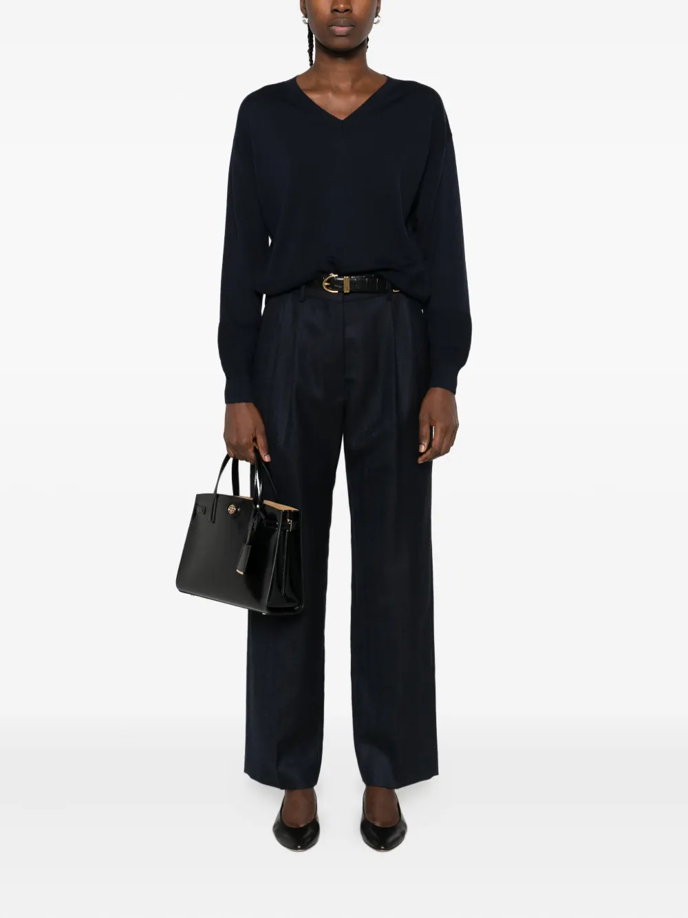 Blazé Milano pleated wool trousers - Blauw