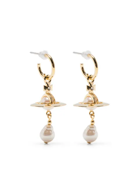 Vivienne Westwood Orb pearl drop earrings