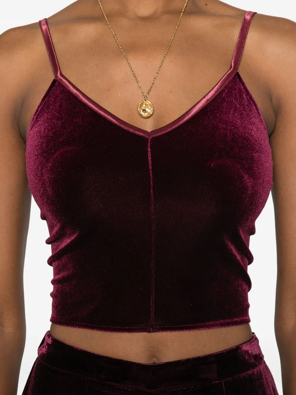 Forte Tanktop met V-hals Rood