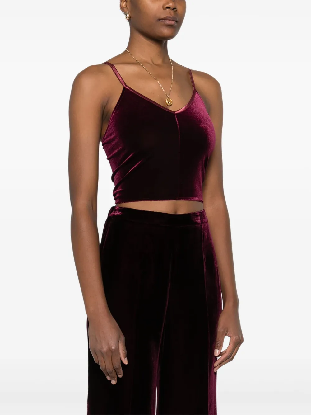 Forte Tanktop met V-hals Rood