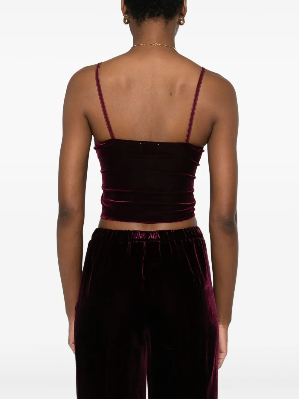 Forte Tanktop met V-hals Rood