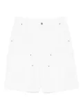 Ksubi metal-detail cotton shorts - White