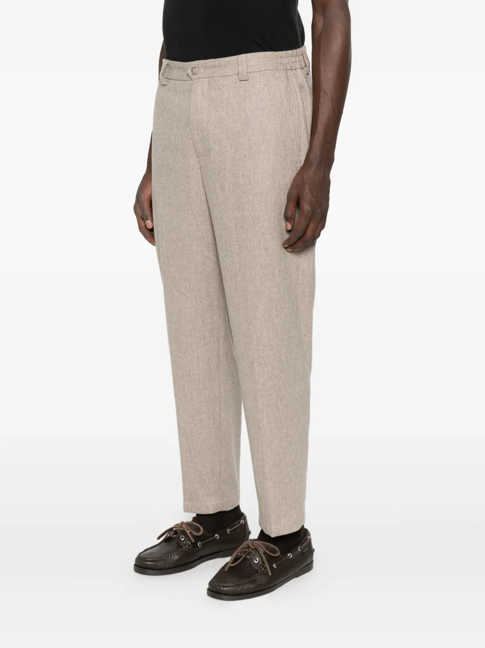 Briglia 1949 pressed-crease button trousers Beige