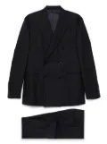 Lardini double-breasted pinstripe suit - Blue