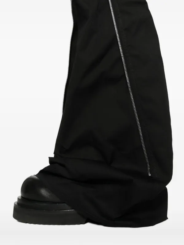 Rick Owens ブラック ジッパー サイズ52 Rick Owens zip-detail Flared Trousers | Black | FARFETCH CA