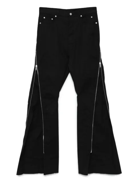 Rick Owens zip-detail flared trousers