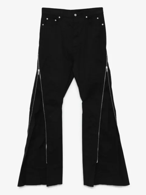 Rick Owens pantalones acampanados con cierre