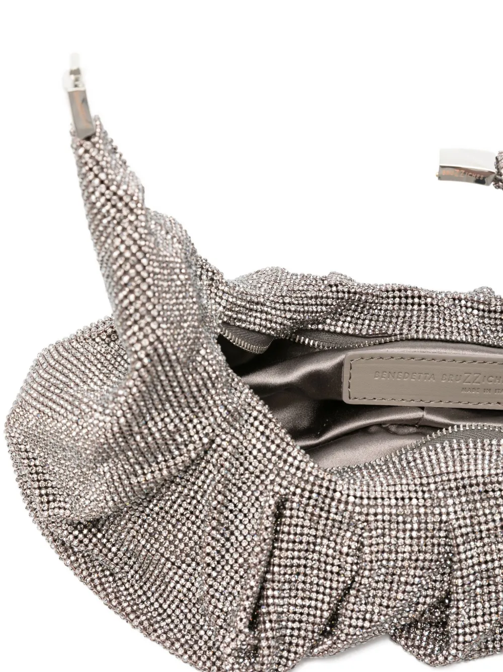 Benedetta Bruzziches Silk Tote Bag In Gray