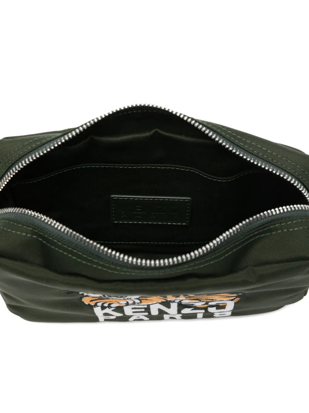 Kenzo Schoudertas met geborduurde tijger Grijs